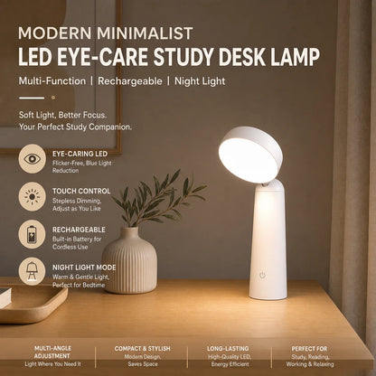 Round Head Touch Desk Lamp