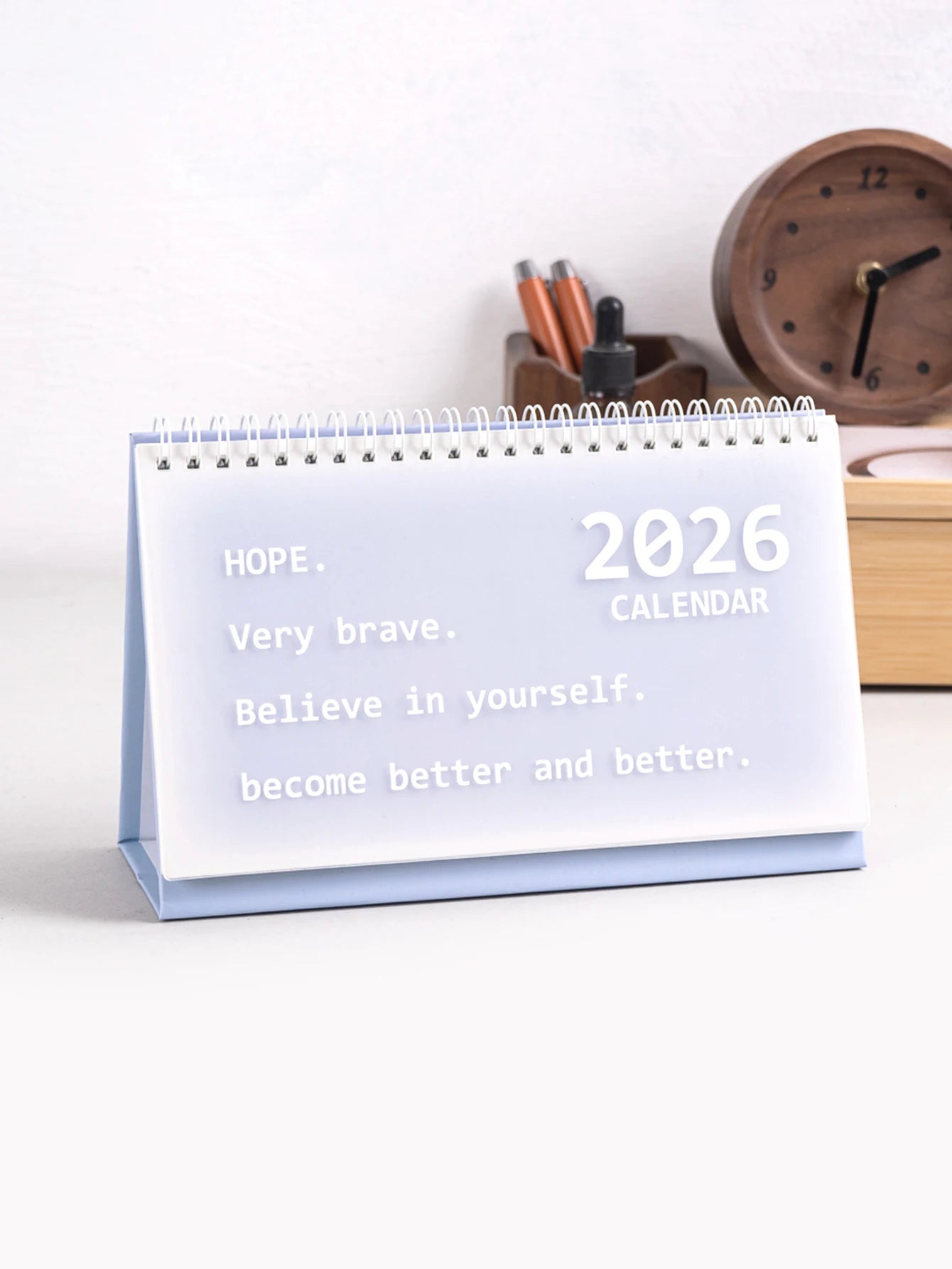 SpiralDesk 2026 Foldable Table Calendar