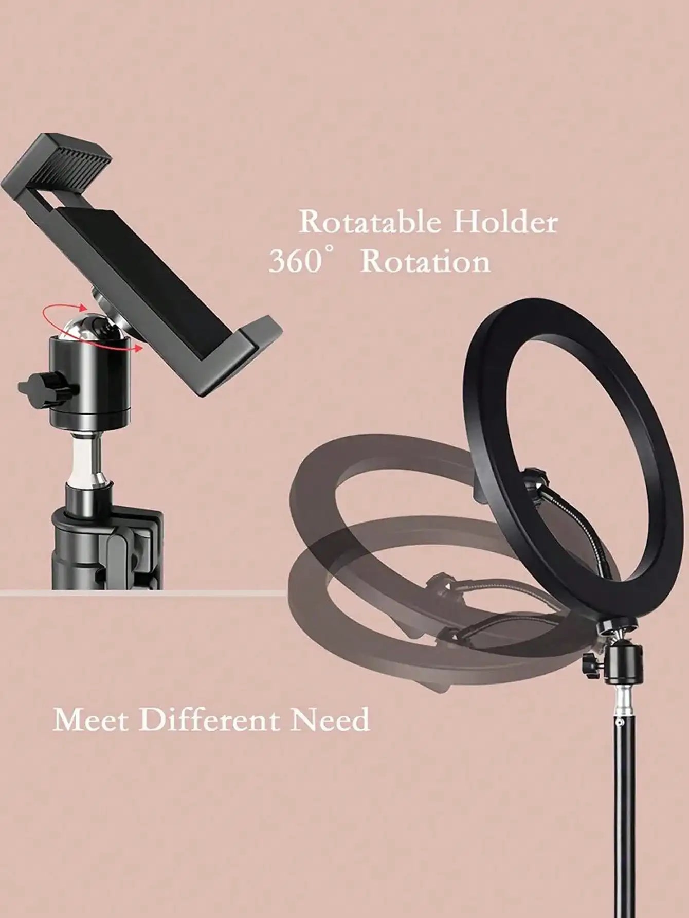 110cm Tripod with Ring Light