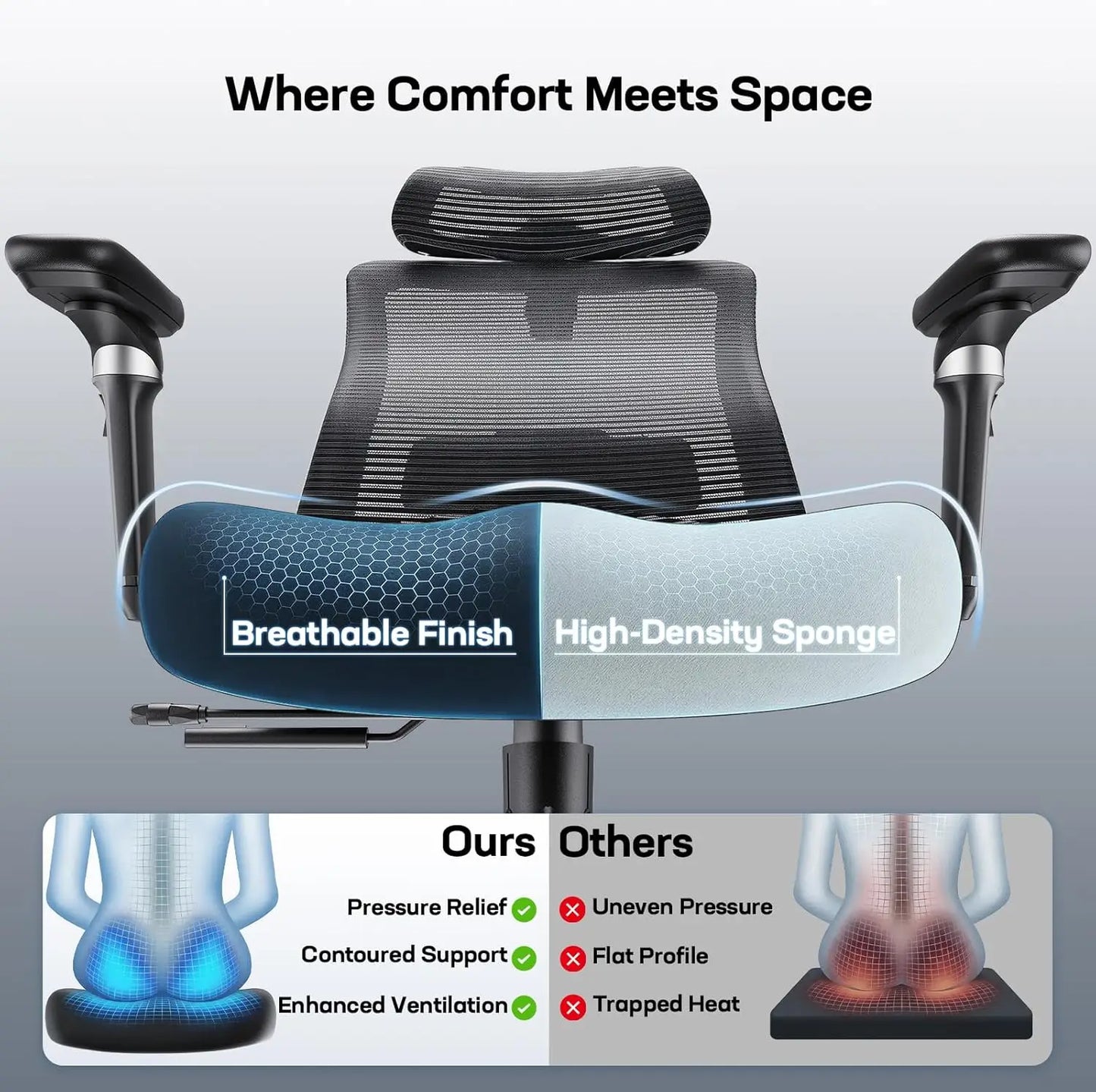 6D Armrest Office Chair