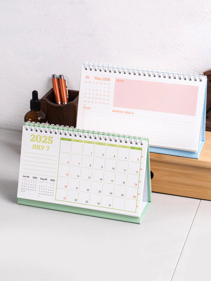 SpiralDesk 2026 Foldable Table Calendar