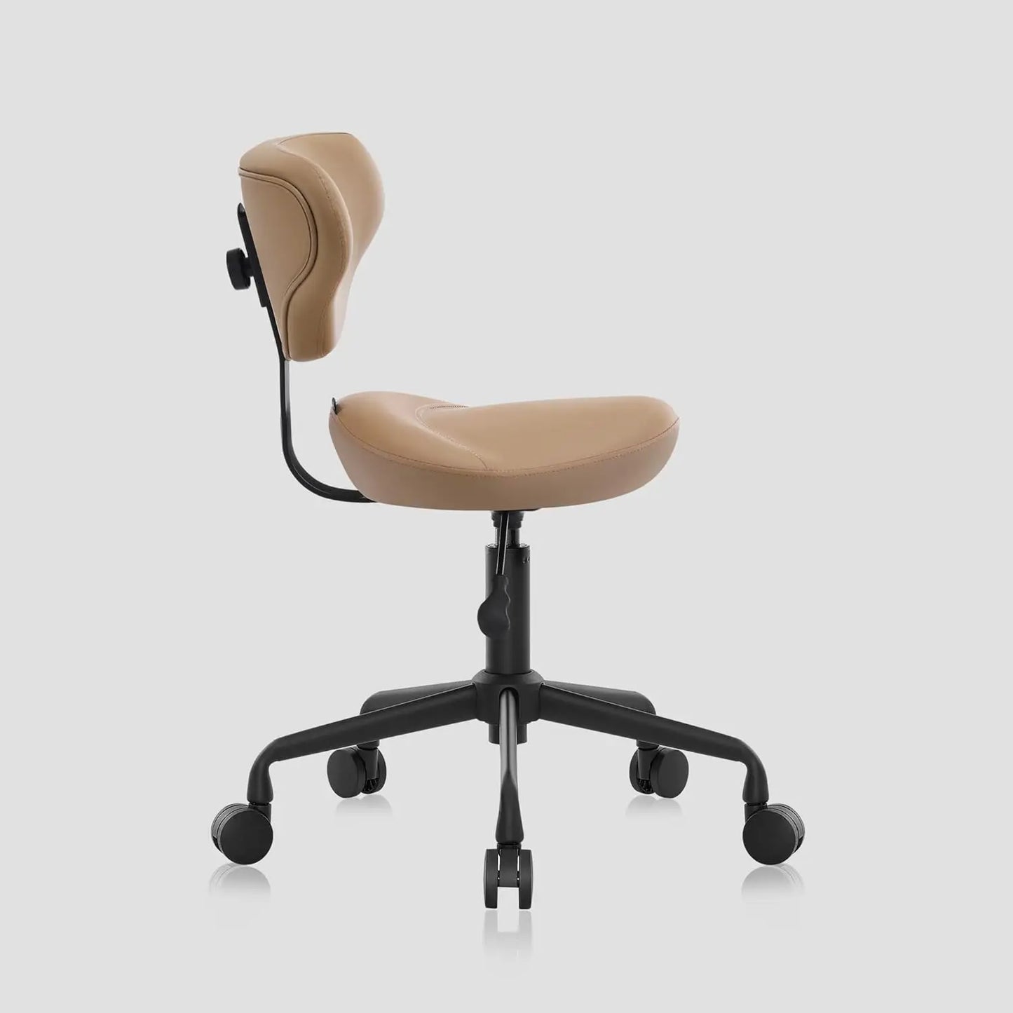 Saddle Seat Stool with Backrest