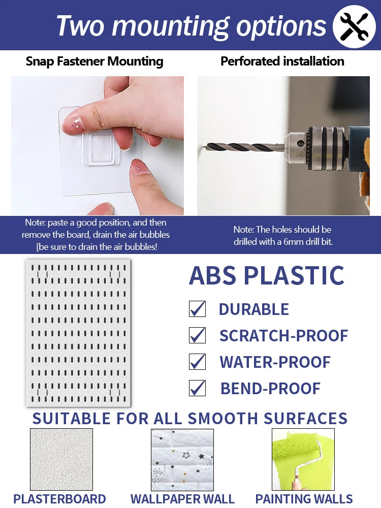 Stand-Up Pegboard Storage Kit