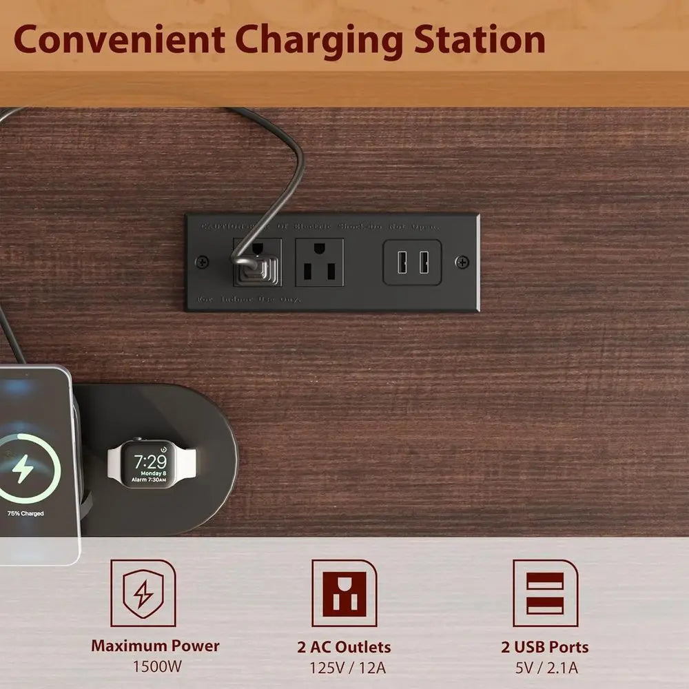 Sonoma Charging Station Desk