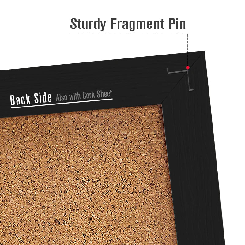 BlackCork Tile Bulletin Board Set