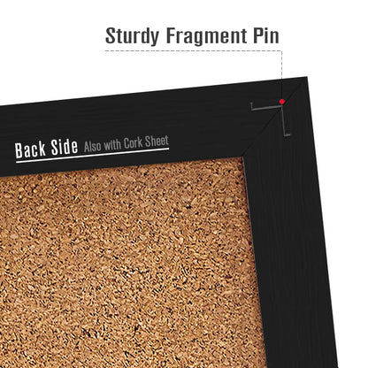 BlackCork Tile Bulletin Board Set