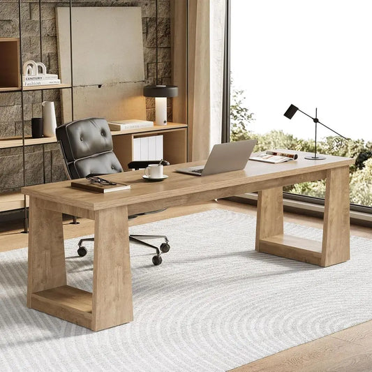 Dual-Person Home Office Desk