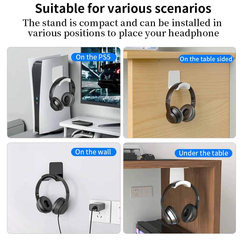 Wall-Mount Headphone Stand