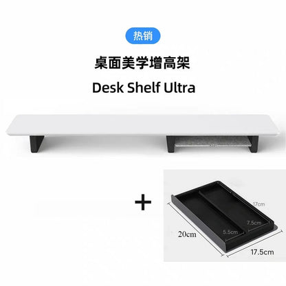 Walnut Wood Laptop Riser with Storage