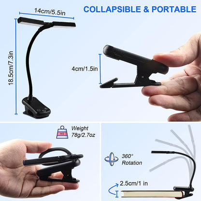 14-LED Clip-On Book Light