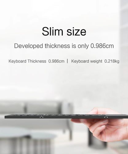 Mini Folding Bluetooth Keyboard + Touchpad
