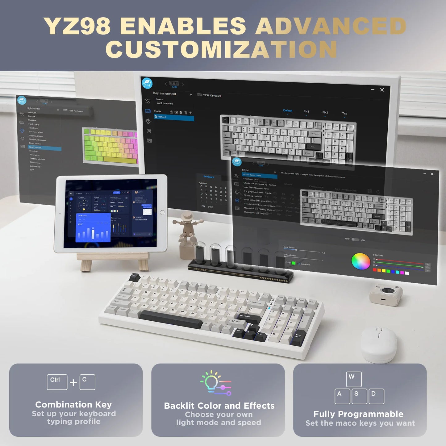 YUNZII YZ98 98% Wireless Gaming Keyboard