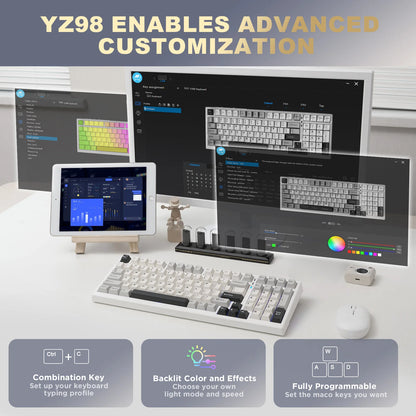 YUNZII YZ98 98% Wireless Gaming Keyboard