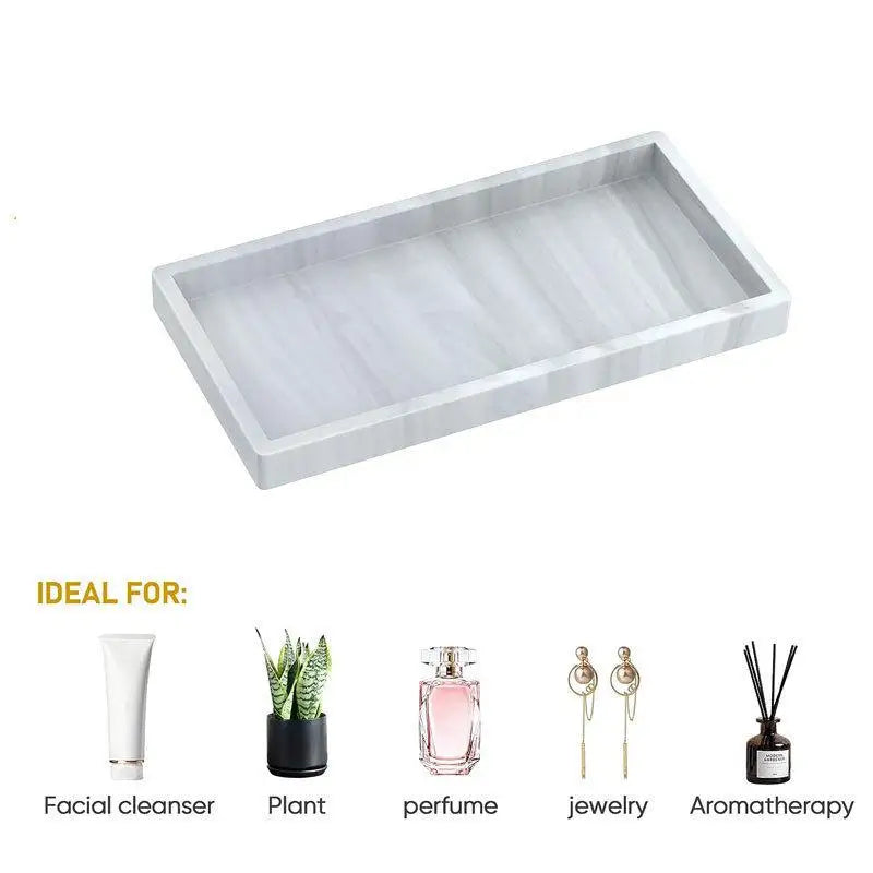 Square Silicone Bathroom Tray Organizer