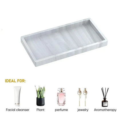 Square Silicone Bathroom Tray Organizer