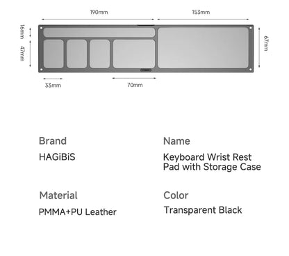 Magnetic Keyboard Wrist Rest