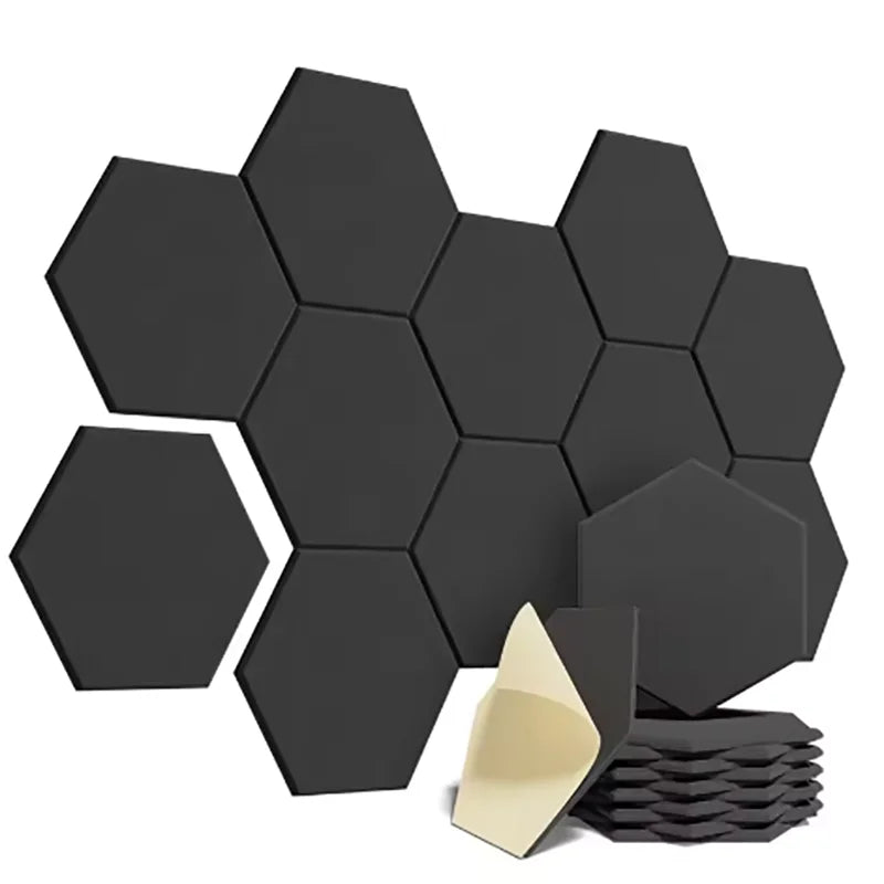 12 Pack Hexagonal Acoustic Panels