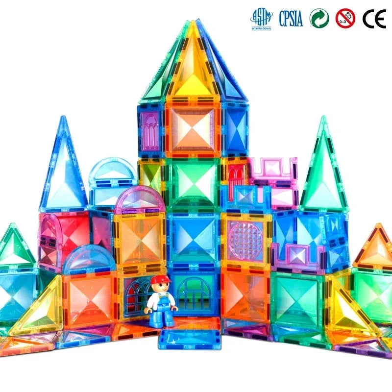 Diamond Magnetic Tiles - STEM Building Toy
