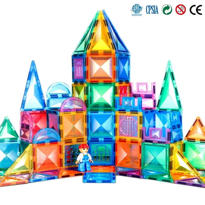 Diamond Magnetic Tiles - STEM Building Toy