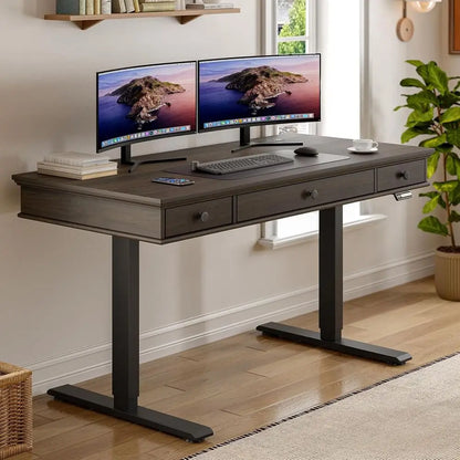 Retro Curved Standing Desk