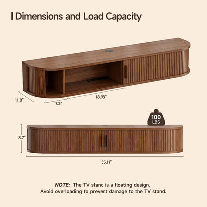 Aldric Floating Media Console