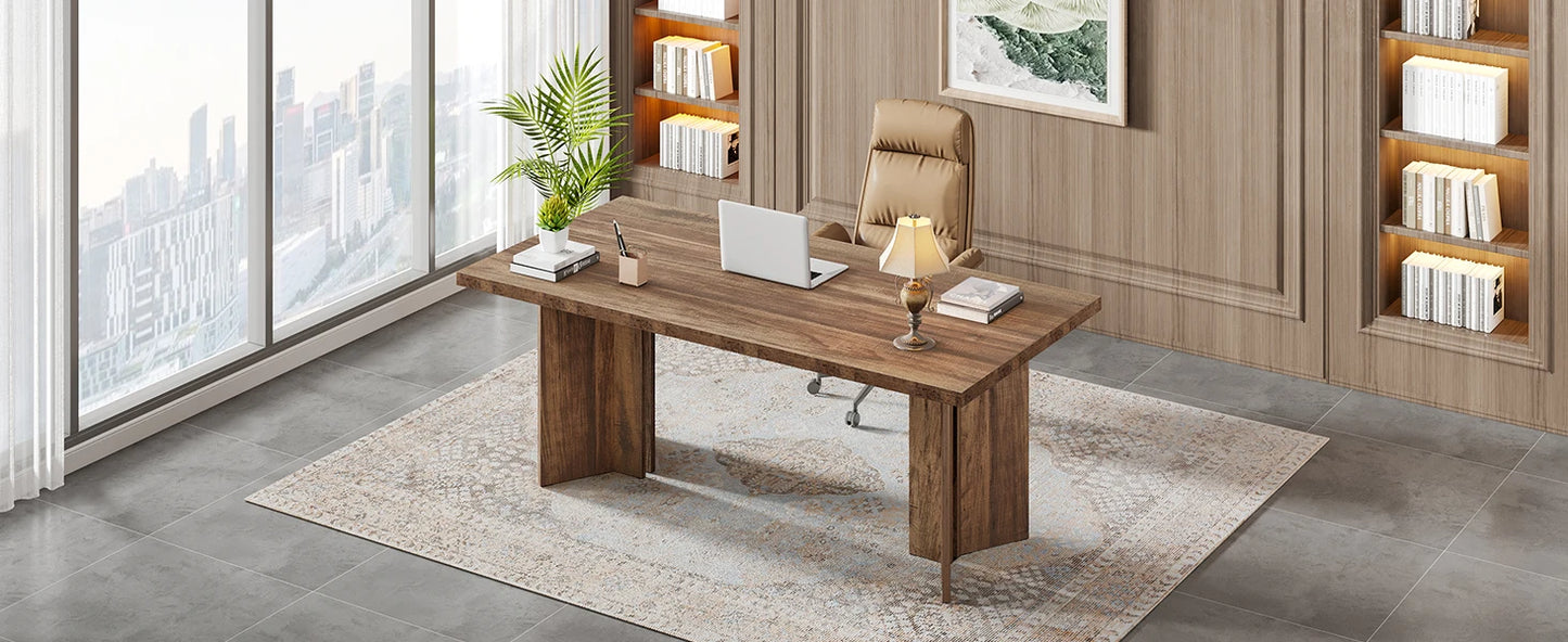 Vintage Farmhouse Executive Desk