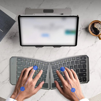 Ergonomic Foldable Bluetooth Keyboard