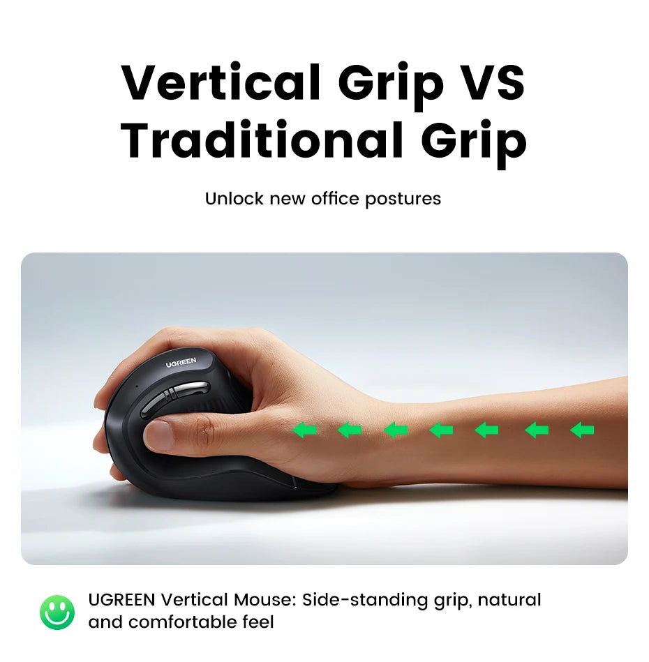 Vertical Ergonomic Wireless Mouse