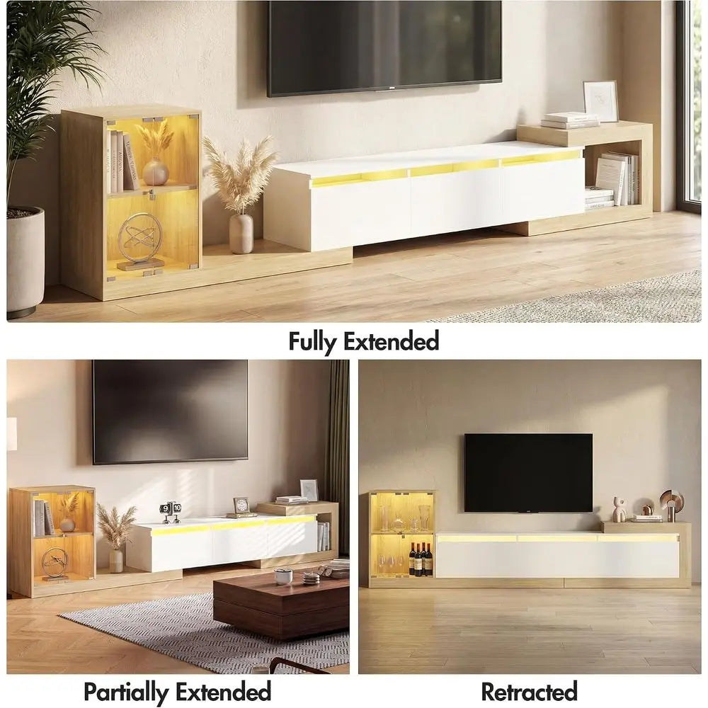 Expandable Glass TV Stand