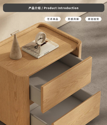 Modern Bedside Table with Integrated Storage