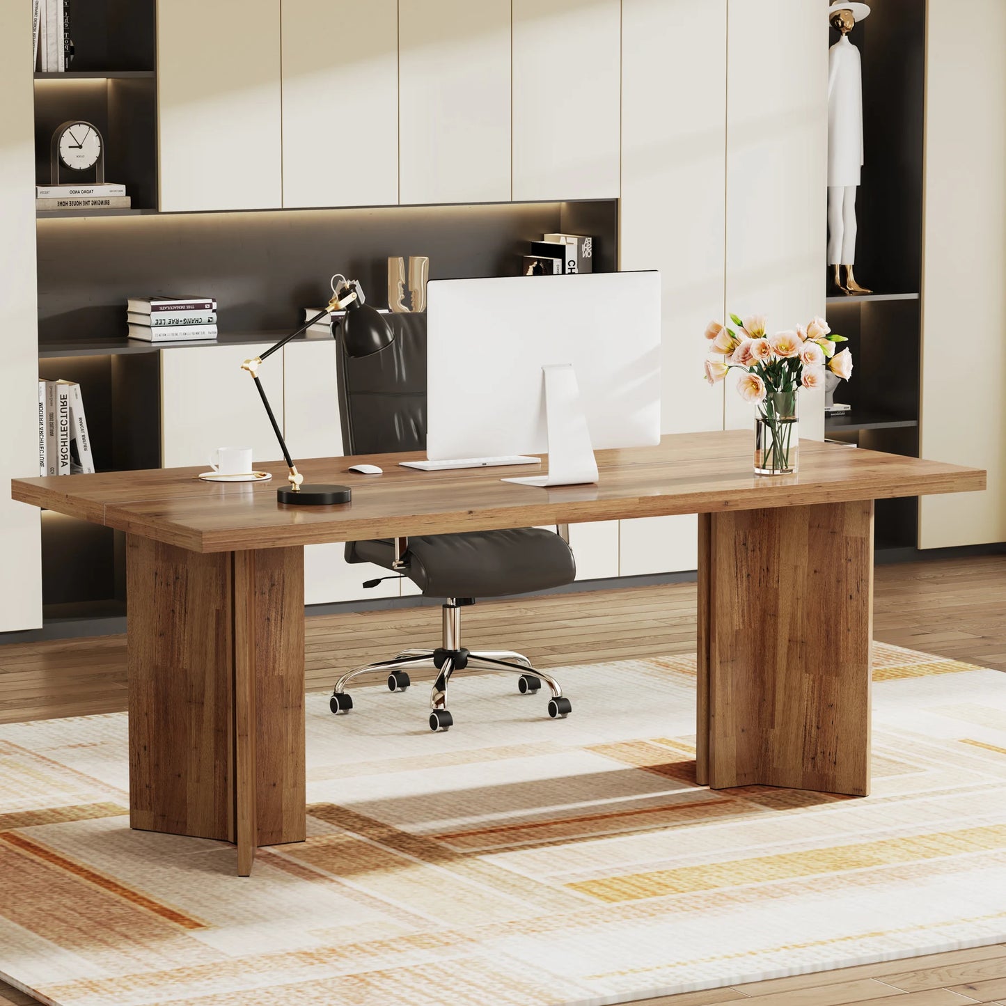 Vintage Farmhouse Executive Desk