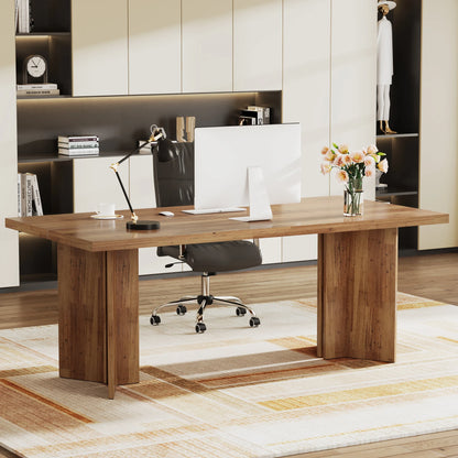 Vintage Farmhouse Executive Desk