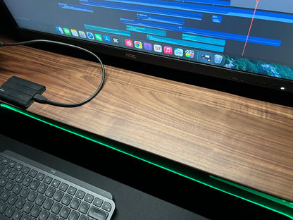 Modular Black Walnut Monitor Riser