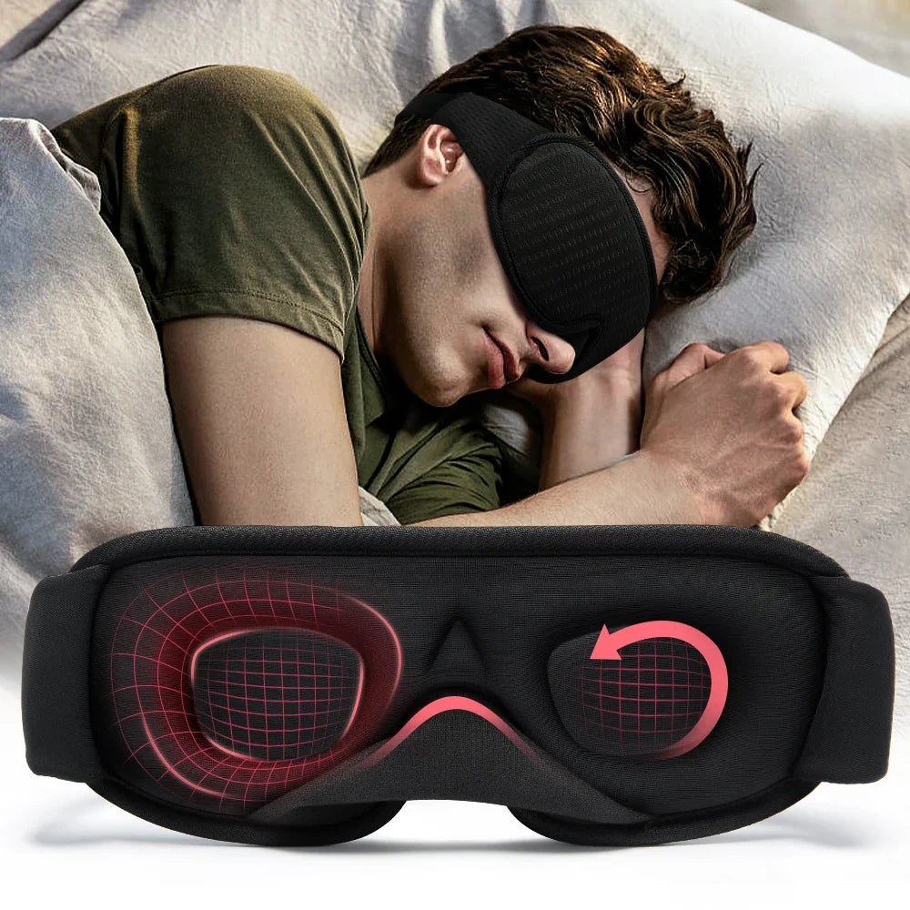 3D Sleep Mask - Total Blackout, No Pressure