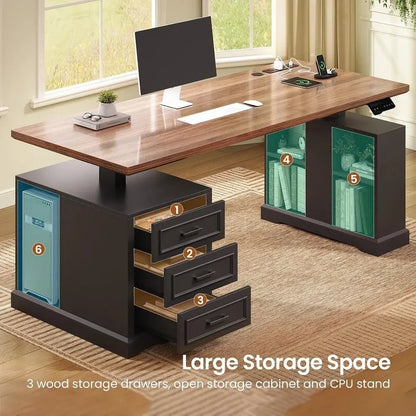 Standing Desk with 3 Drawers