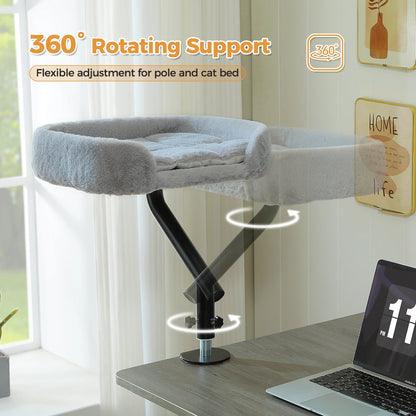 360° Rotatable Cat Desk Bed