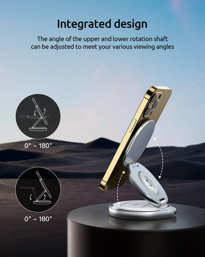 3-in-1 Rotating Magnetic Charger Stand