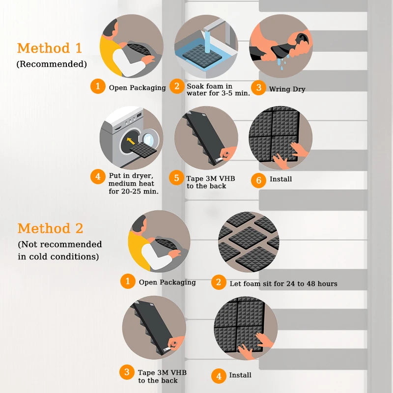 Studio Acoustic Foam Panel Set