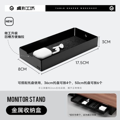 Modular Black Walnut Monitor Riser