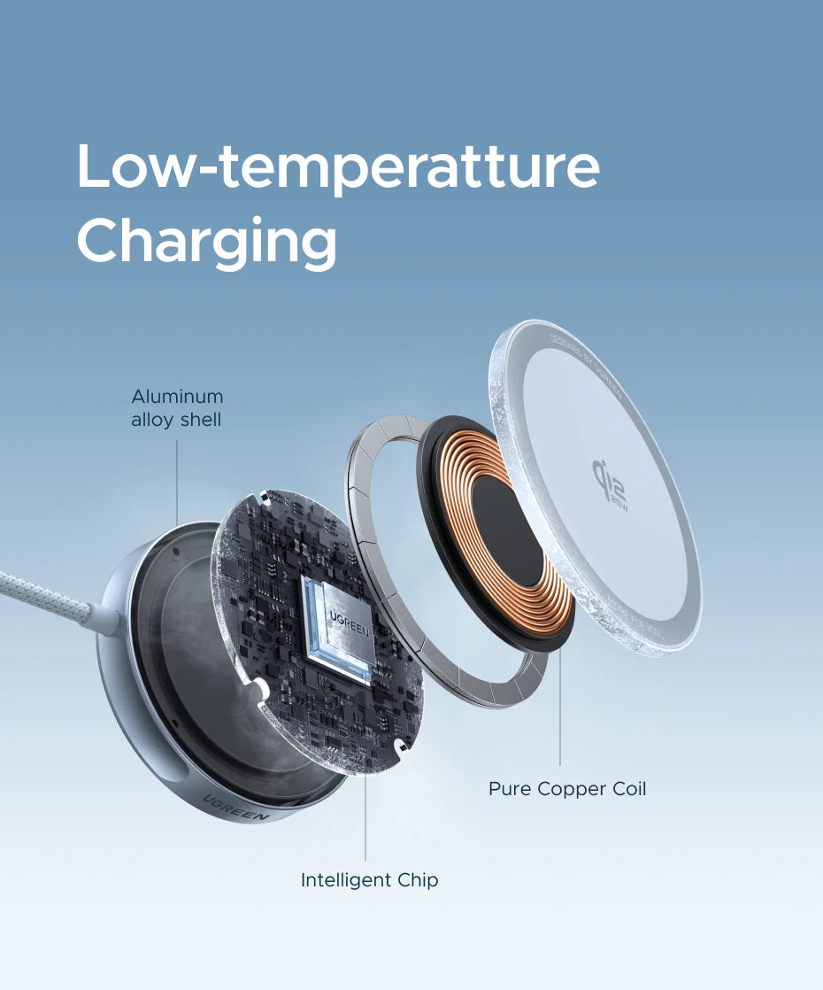 Qi2 Certified Magnetic Wireless Charger