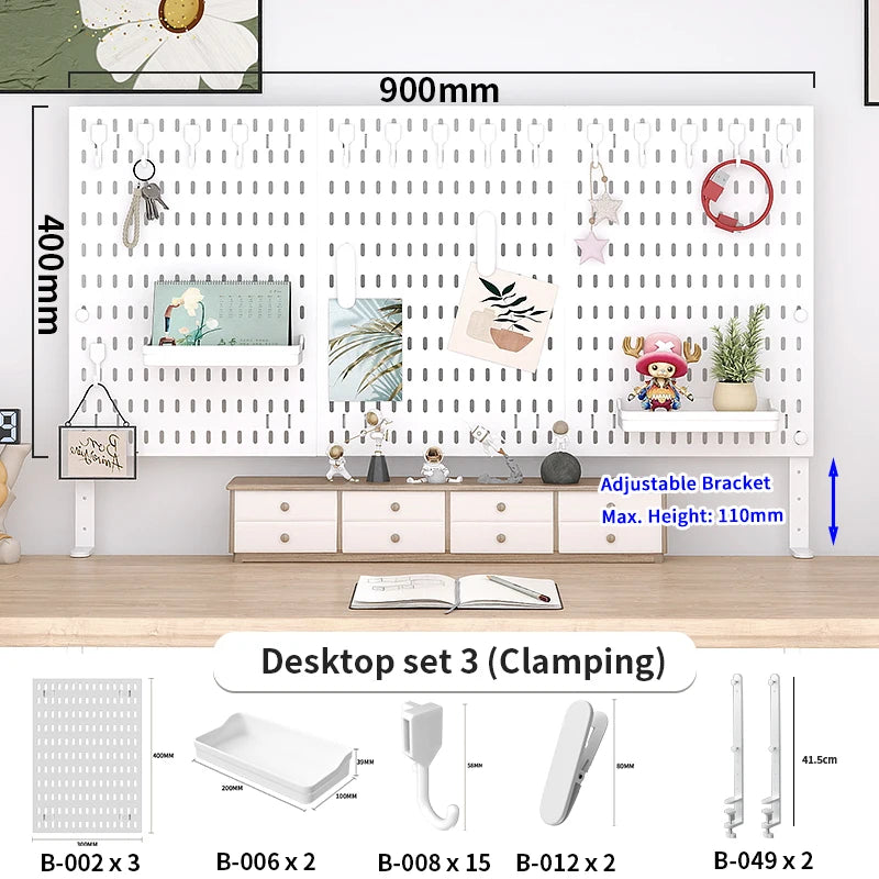 No-Drill Desktop Pegboard Organizer