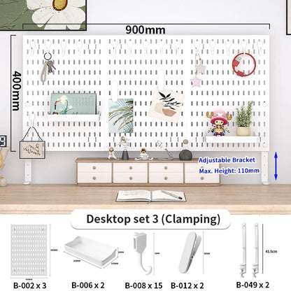 No-Drill Desktop Pegboard Organizer