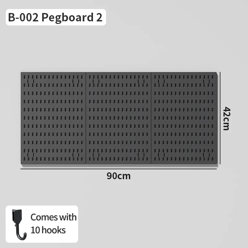 No-Holes Wall Pegboard Organizer