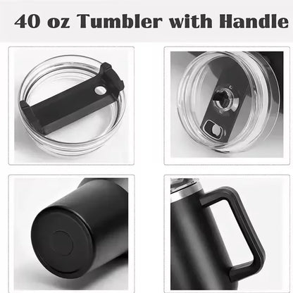 Insulated Water Cup with Straw