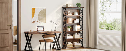 Ironwood 6-Tier Industrial Bookcase