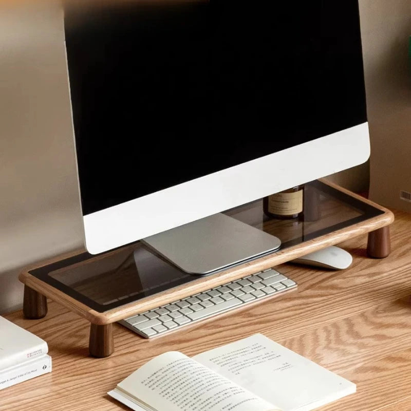 Solid Wood Desktop Monitor Stand