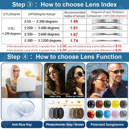 BLMUSA Titanium Reading Glasses