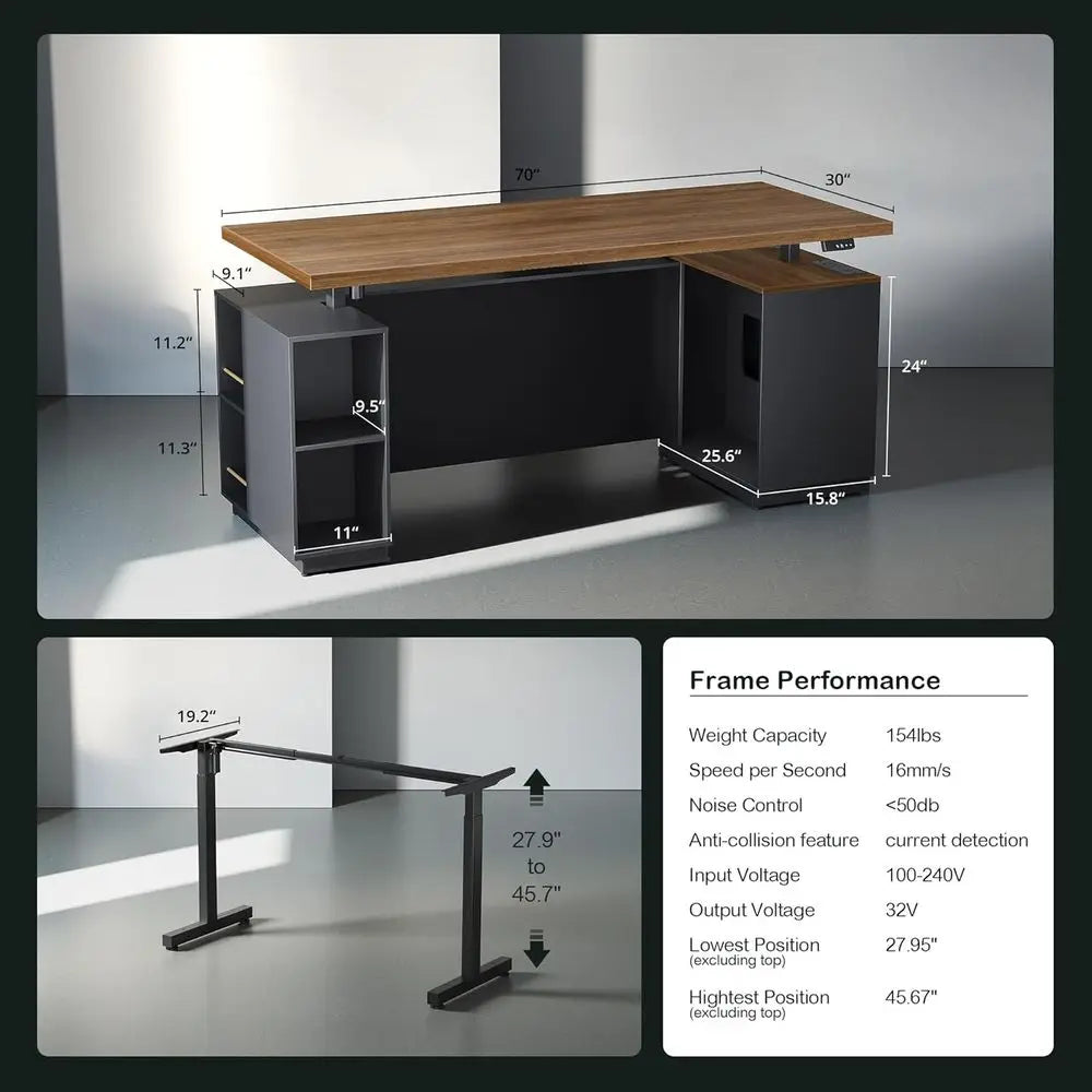 Radcliffe L-Shaped Standing Desk