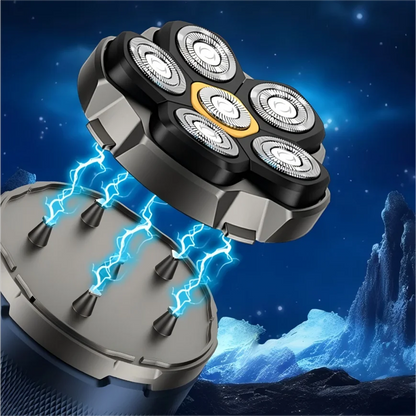 6D Waterproof Head & Face Shaver for Men