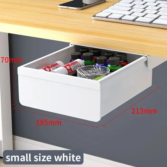 Hidden Under-Desk Drawer Organizer